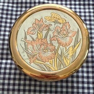 Vintage Floral and Butterfly Trinket Box